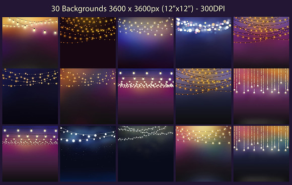 String Lights Clipart  in Illustrations - product preview 3