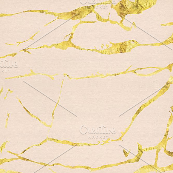 Pale Golden Seams Marbled Papers in Patterns - product preview 2