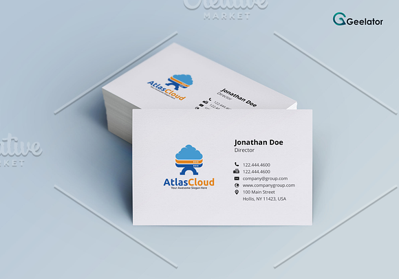 Atlas Cloud Logo Template in Logo Templates - product preview 3