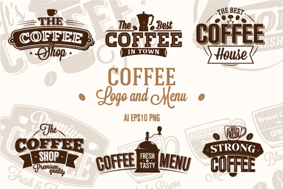 Coffee Logo & Menu in Logo Templates - product preview 8
