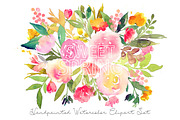 Sweet Spring - Watercolor Floral Set