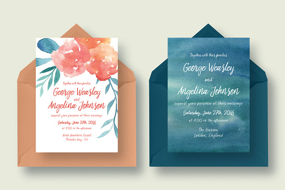 Something Blue Wedding Collection in Wedding Templates - product preview 2
