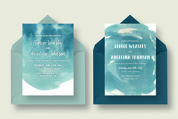 Something Blue Wedding Collection in Wedding Templates - product preview 3