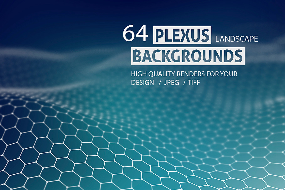 64 PLEXUS LANDSCAPE BACKGROUNDS  in Illustrations - product preview 8