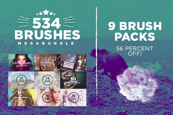 534 Photoshop Brushes Megabundle in Add-Ons - product preview 4