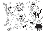 Halloween Witches Set