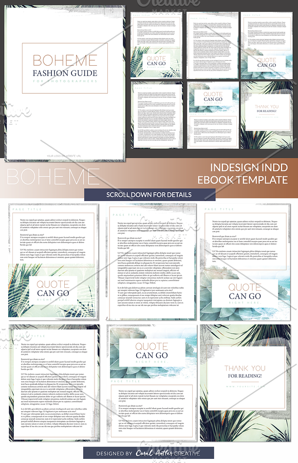 Boheme INDD Ebook Template in Presentation Templates - product preview 1