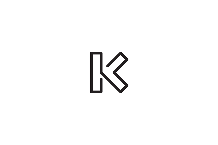 K Line Logo in Logo Templates - product preview 8