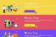 Startup Team. Musicians Group