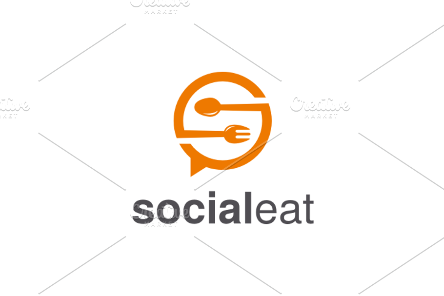 Social Eat - Letter S Logo in Logo Templates - product preview 8