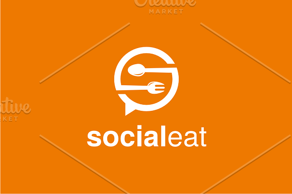 Social Eat - Letter S Logo in Logo Templates - product preview 1