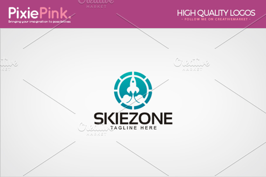 Skie Zone Logo Template in Logo Templates - product preview 8