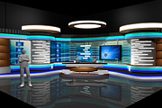 TV News Studio 002 