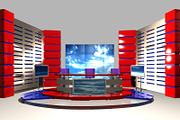 TV News Studio 004 