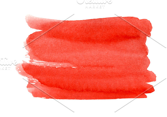 Red brush watercolor background in Textures - product preview 2