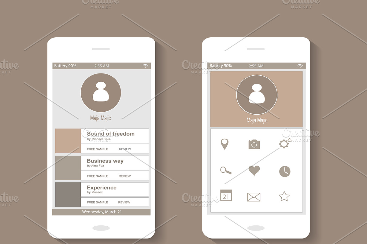 user interface mobile design in Mobile & Web Mockups - product preview 8