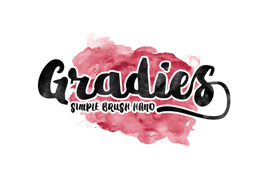 Gradies Brush in Script Fonts - product preview 8