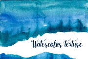 Watercolor waves background