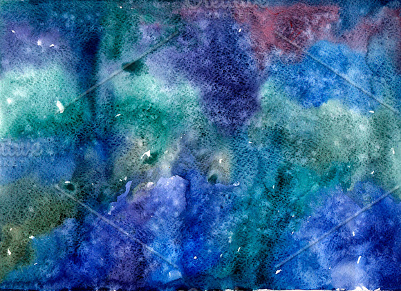 Ocean space watercolor texture in Textures - product preview 1