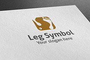 Leg Symbol Logo