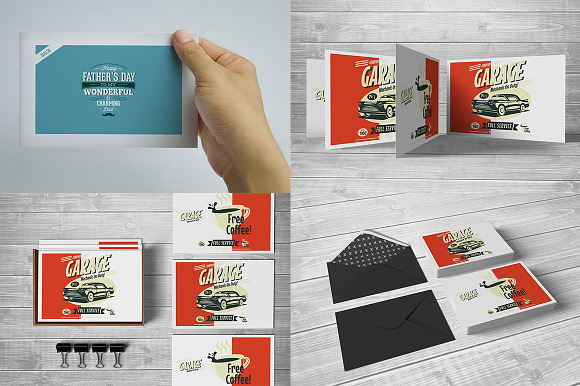 Postcard BUNDLE Mock-Ups in Print Mockups - product preview 2