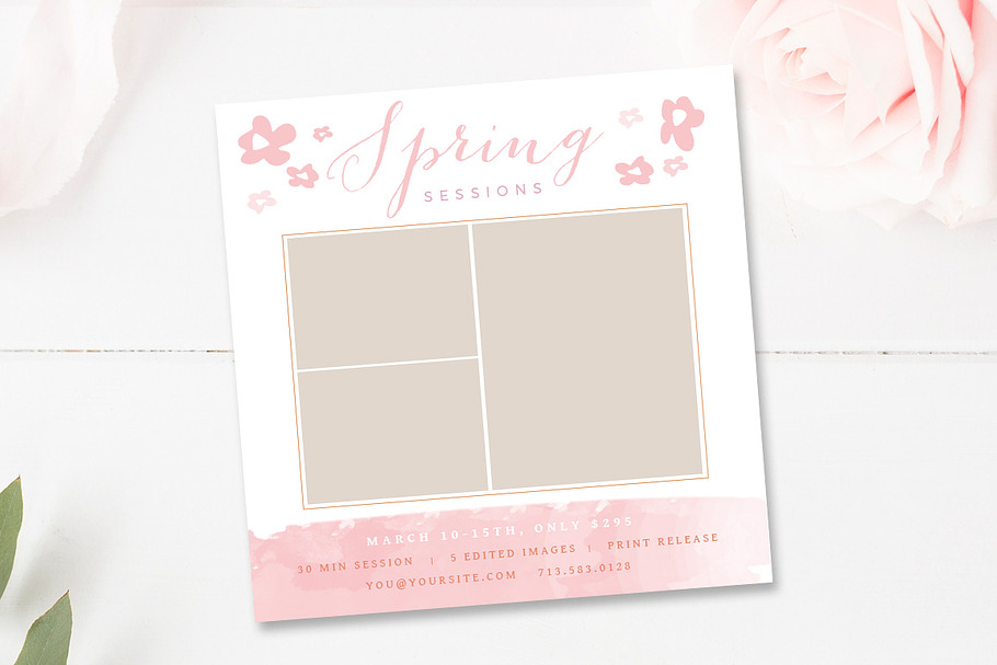Spring Mini Session Template in Flyer Templates - product preview 8