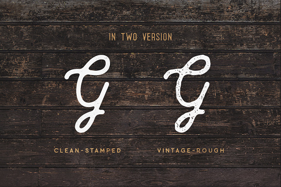 Baheula Vintage + Clean Typeface in Stamp Fonts - product preview 2