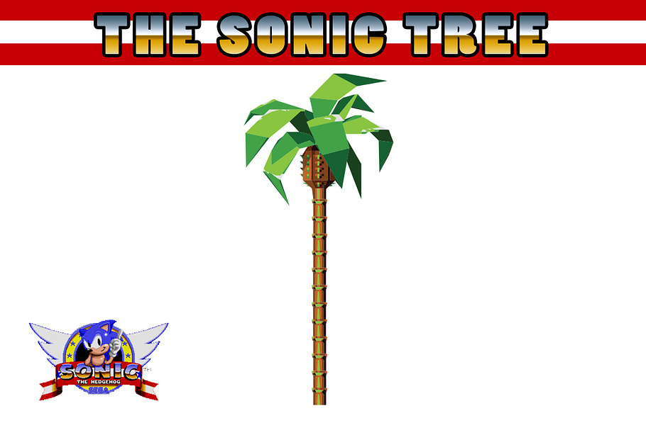 'Sonic' palm tree vector