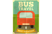 Bus Travel Poster