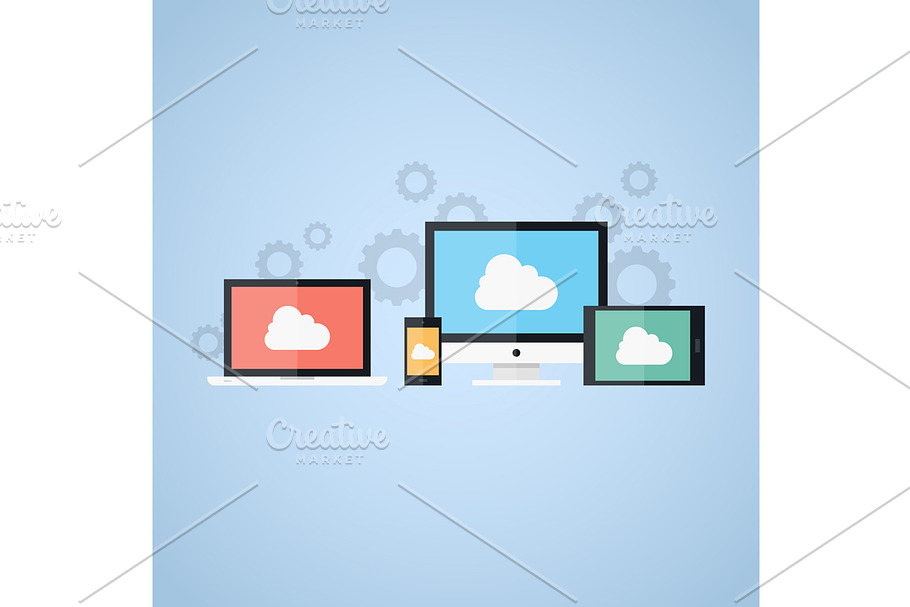 Cloud computing in Illustrations - product preview 8