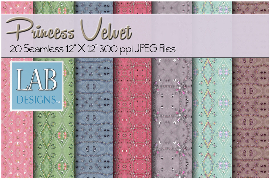 20 Princess Velvet Fabric Textures