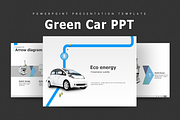 Green Car Animated PPT