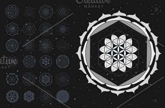 Sacred Geometry in Illustrations - product preview 1