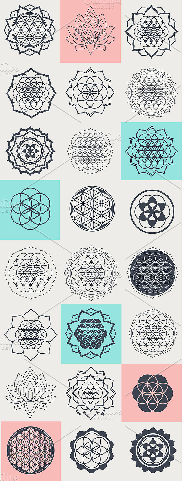 Sacred Geometry in Illustrations - product preview 2