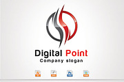 Digital Point,S Letter Logo