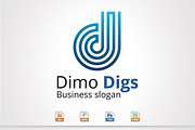 Dimo Digs,D Letter Logo