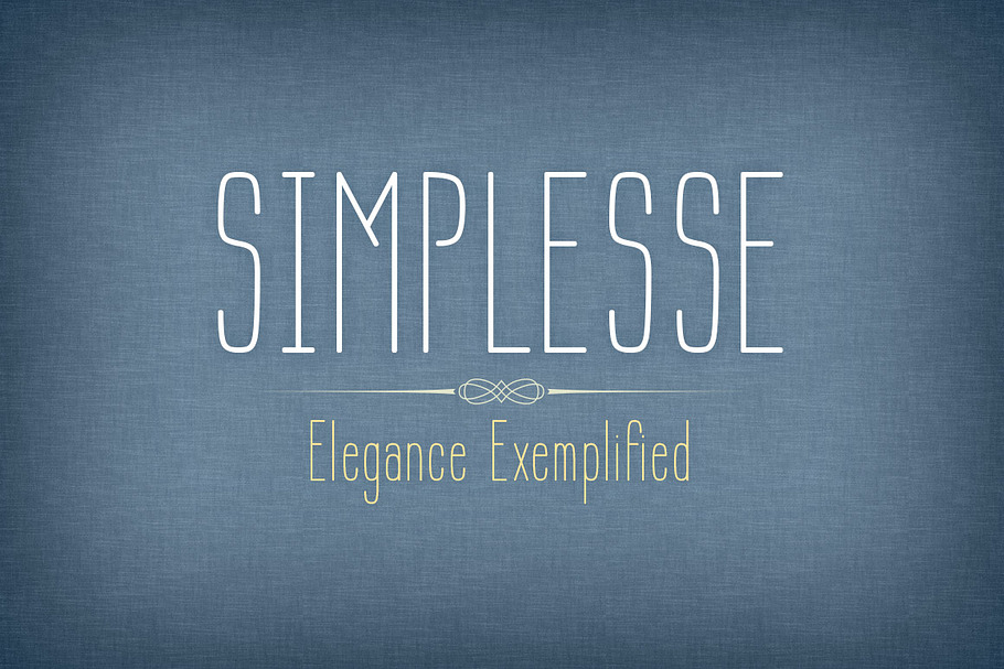 Simplesse in Display Fonts - product preview 8