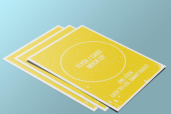 A4 Flyer Mock Ups  in Print Mockups - product preview 1