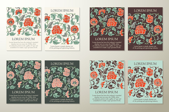 Floral Chinese patterns and cards in Patterns - product preview 9