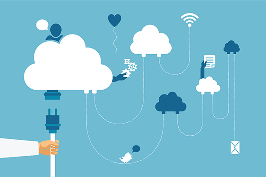 Cloud services in Illustrations - product preview 8