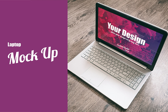 Laptop computer PSD Mockup in Mobile & Web Mockups - product preview 1