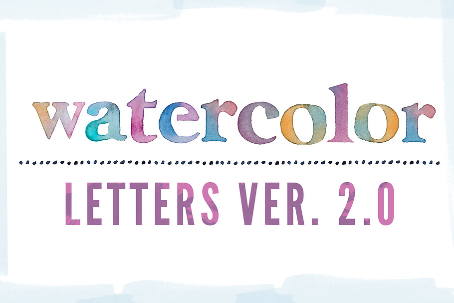 Watercolor Letters