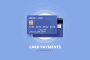 Card payments illustration. 