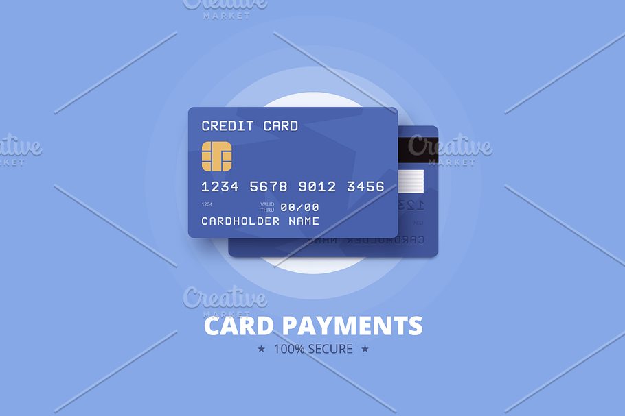 Card payments illustration. 