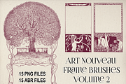 Art Nouveau Frame Brushes Vol 2