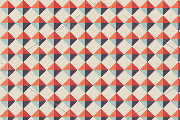 Vintage geometric seamless pattern in Patterns - product preview 2
