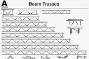 Beam Trusses Collection - 24 PCS