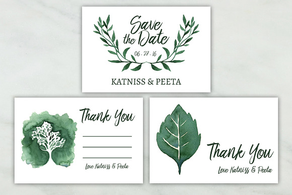Wild Greenery Wedding Collection in Wedding Templates - product preview 7