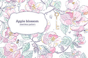 Apple blossom pattern
