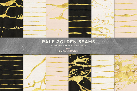 36 Golden Marble Foil & Papers in Patterns - product preview 3